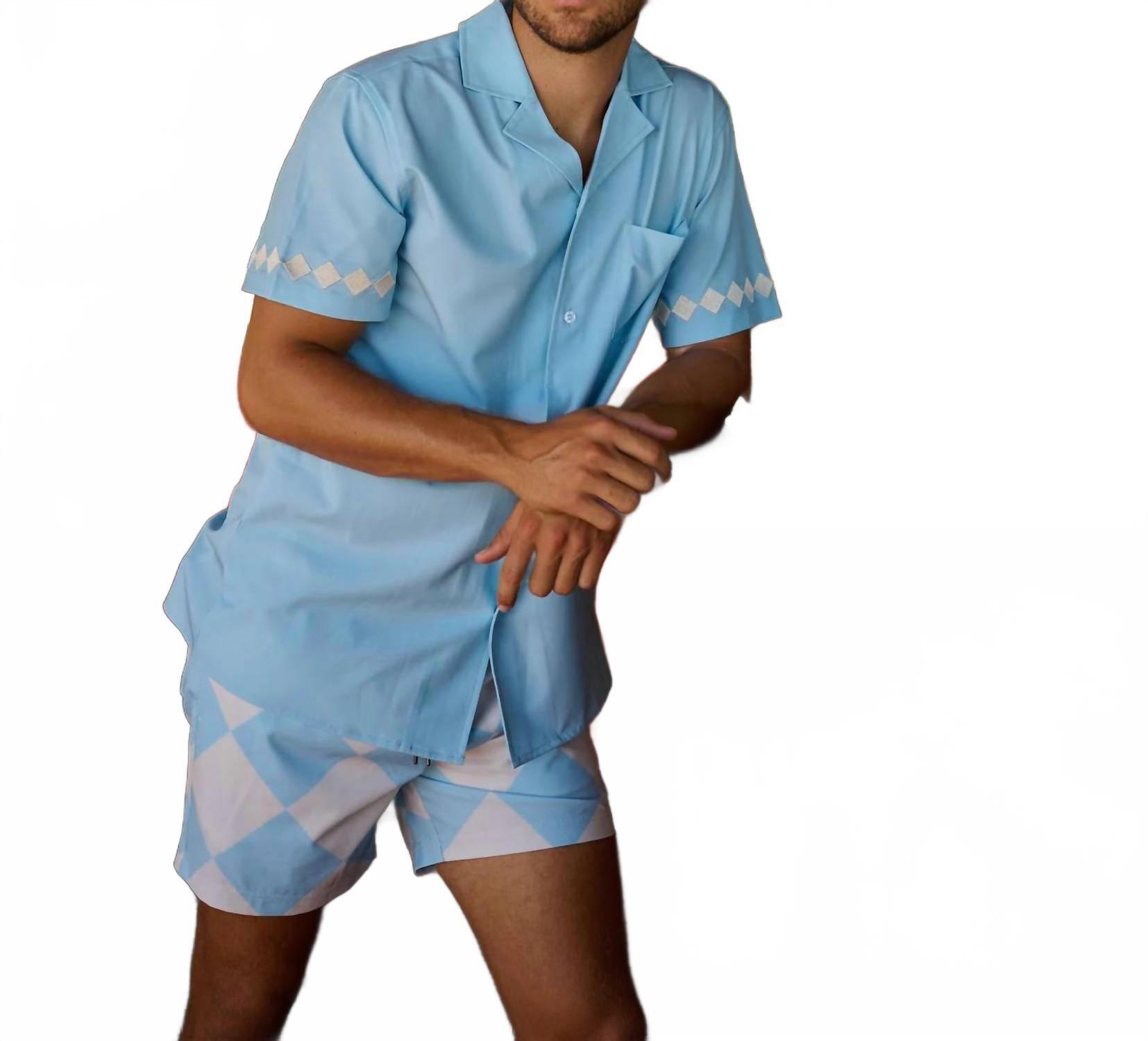 New Mavrans Men's Shoreline Weekend Shirt In Blue — image 3 of 3